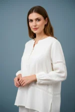 Barg-e-Seemab - Henley Tunic